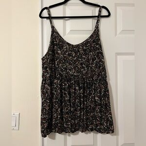 Torrid Black Floral Camisole